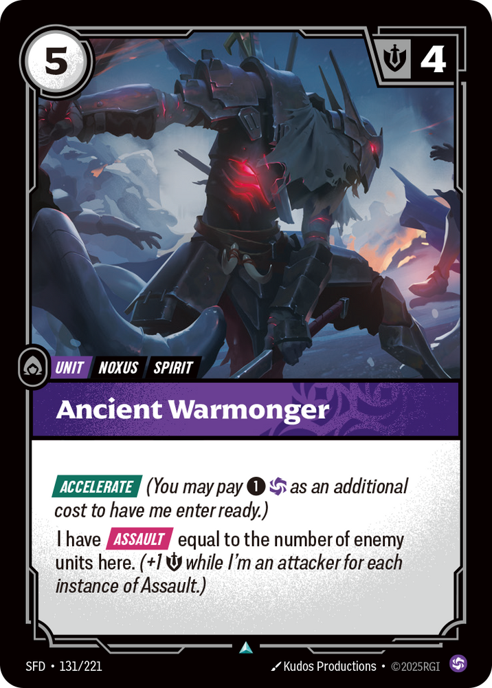 Ancient Warmonger (Foil) - Spiritforged #131