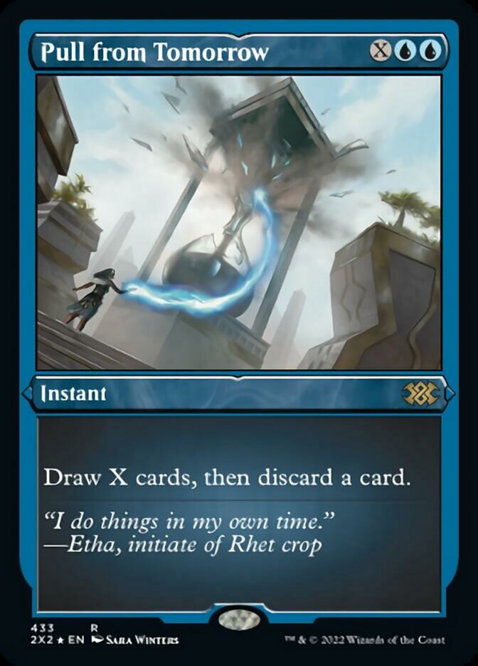 Magic | Pull from Tomorrow (Foil Etched) [Double Masters 2022] | The Nerd Merchant