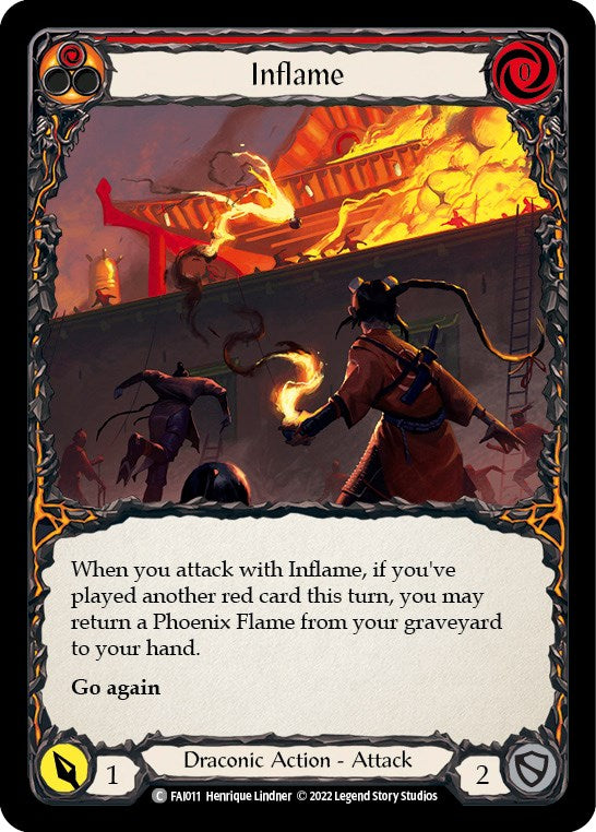 Flesh and Blood TCG | Inflame [FAI011] (Uprising Fai Blitz Deck) | The Nerd Merchant