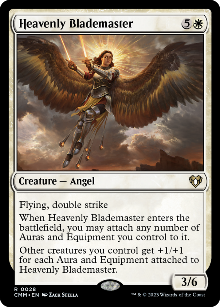 Magic | Heavenly Blademaster [Commander Masters] | The Nerd Merchant
