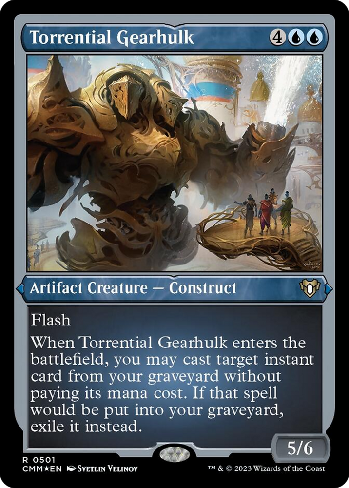 Magic | Torrential Gearhulk (Foil Etched) [Commander Masters] | The Nerd Merchant