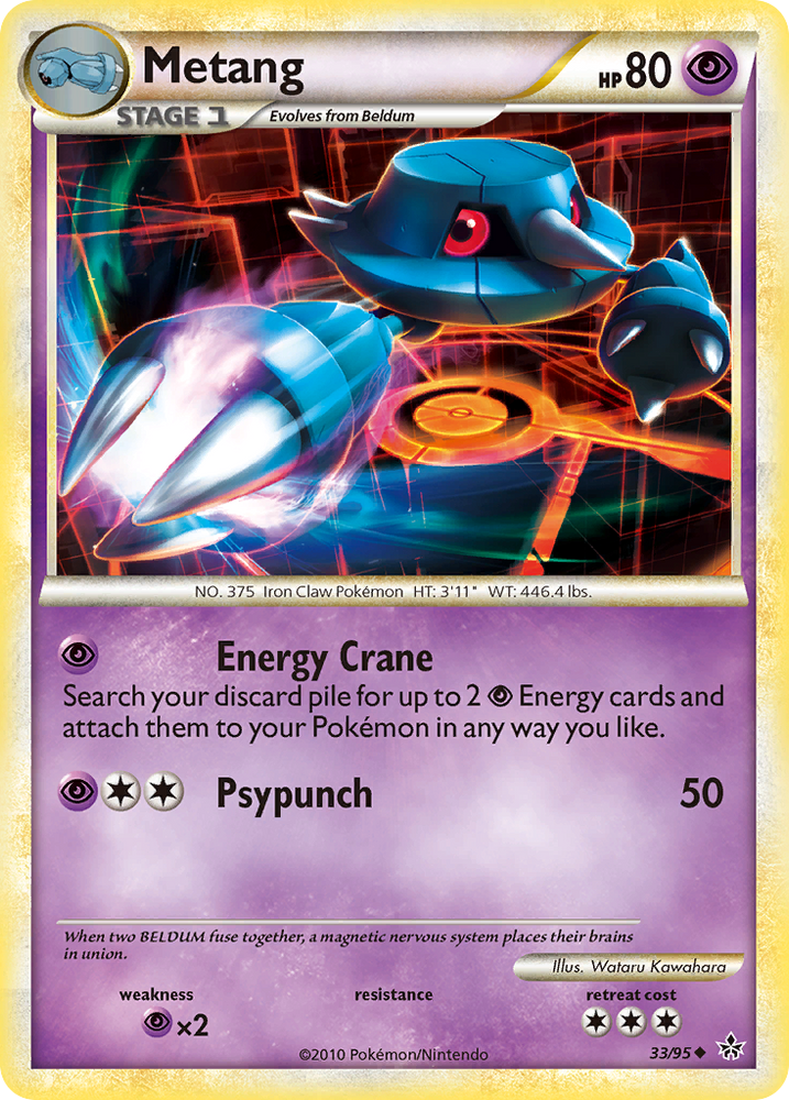 Pokemon | Metang (33/95) [HeartGold & SoulSilver: Unleashed] | The Nerd Merchant