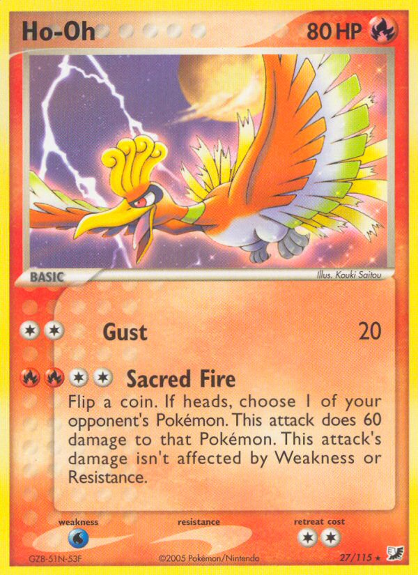 Pokemon | Ho-Oh (27/115) [EX: Unseen Forces] | The Nerd Merchant