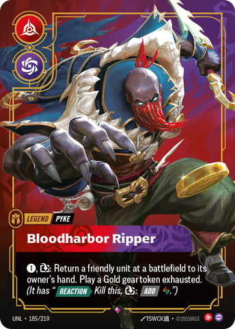 Pyke - Bloodharbor Ripper (Foil) - Unleashed (185/219)