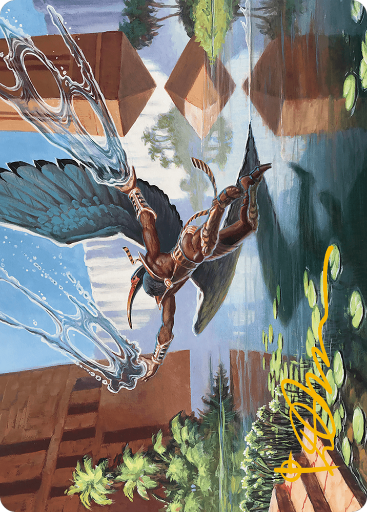 Magic | Nadu, Winged Wisdom Art Card (Gold-Stamped Signature) [Modern Horizons 3 Art Series] | The Nerd Merchant