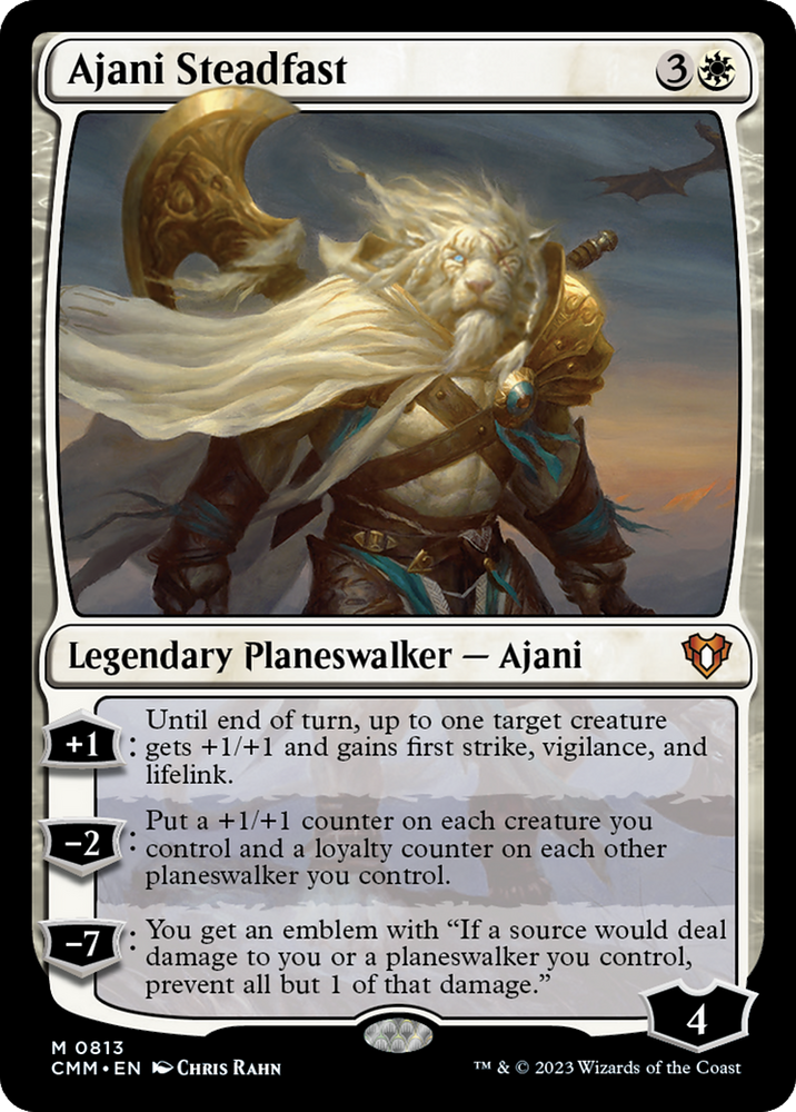 Magic | Ajani Steadfast [Commander Masters] | The Nerd Merchant