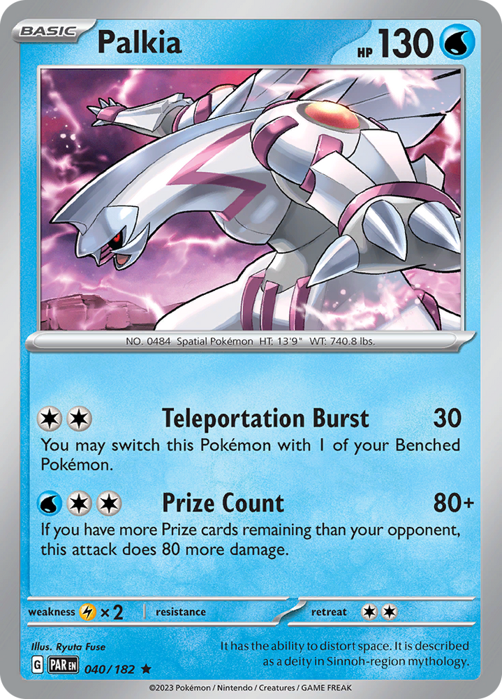 Pokemon | Palkia (040/182) [Scarlet & Violet: Paradox Rift] | The Nerd Merchant