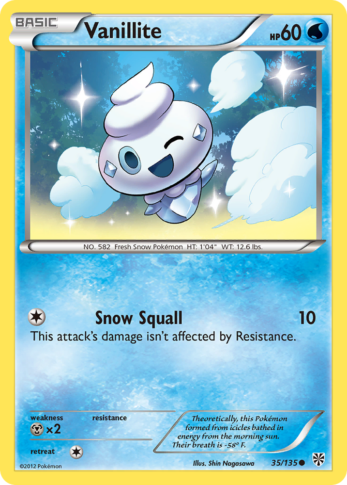 Pokemon | Vanillite (35/135) [Black & White: Plasma Storm] | The Nerd Merchant