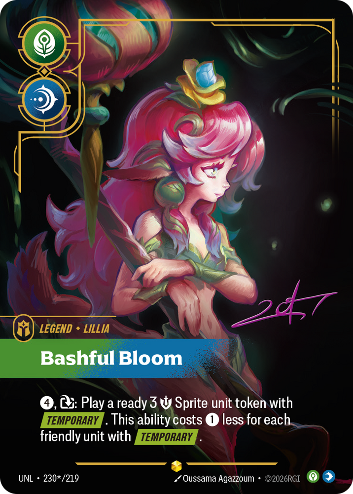 Lillia - Bashful Bloom (Overnumbered) (Foil) - Unleashed (230/219)