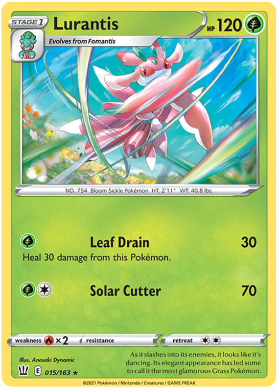 Pokemon | Lurantis (015/163) [Sword & Shield: Battle Styles] | The Nerd Merchant