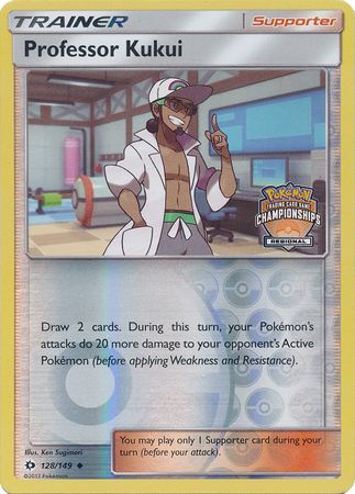 Pokemon | Professor Kukui (128/149) (Regional Championship Promo) [Sun & Moon: Base Set] | The Nerd Merchant
