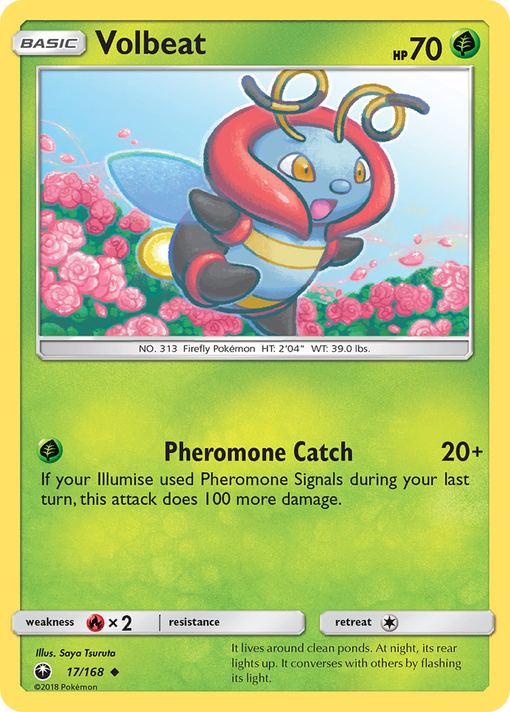 Pokemon | Volbeat (17/168) [Sun & Moon: Celestial Storm] | The Nerd Merchant