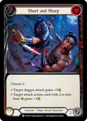 Flesh and Blood TCG | Short and Sharp (Red) [OUT154] (Outsiders) | The Nerd Merchant