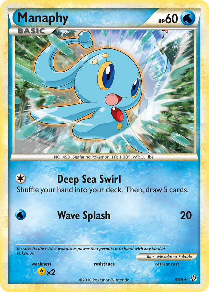 Pokemon | Manaphy (3/95) [HeartGold & SoulSilver: Unleashed] | The Nerd Merchant