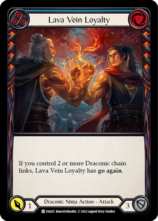 Flesh and Blood TCG | Lava Vein Loyalty (Blue) [FAI025] (Uprising Fai Blitz Deck) | The Nerd Merchant