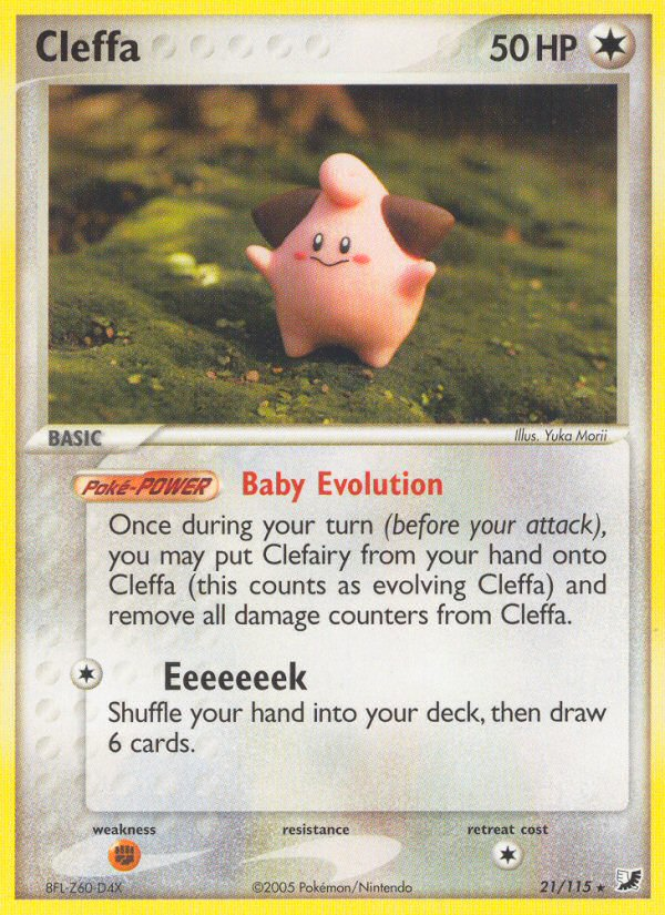 Pokemon | Cleffa (21/115) [EX: Unseen Forces] | The Nerd Merchant