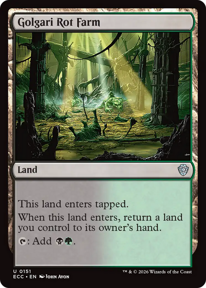 Magic | Golgari Rot Farm [Lorwyn Eclipsed Commander] | The Nerd Merchant