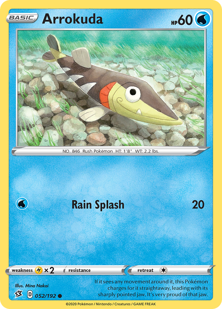 Pokemon | Arrokuda (052/192) [Sword & Shield: Rebel Clash] | The Nerd Merchant