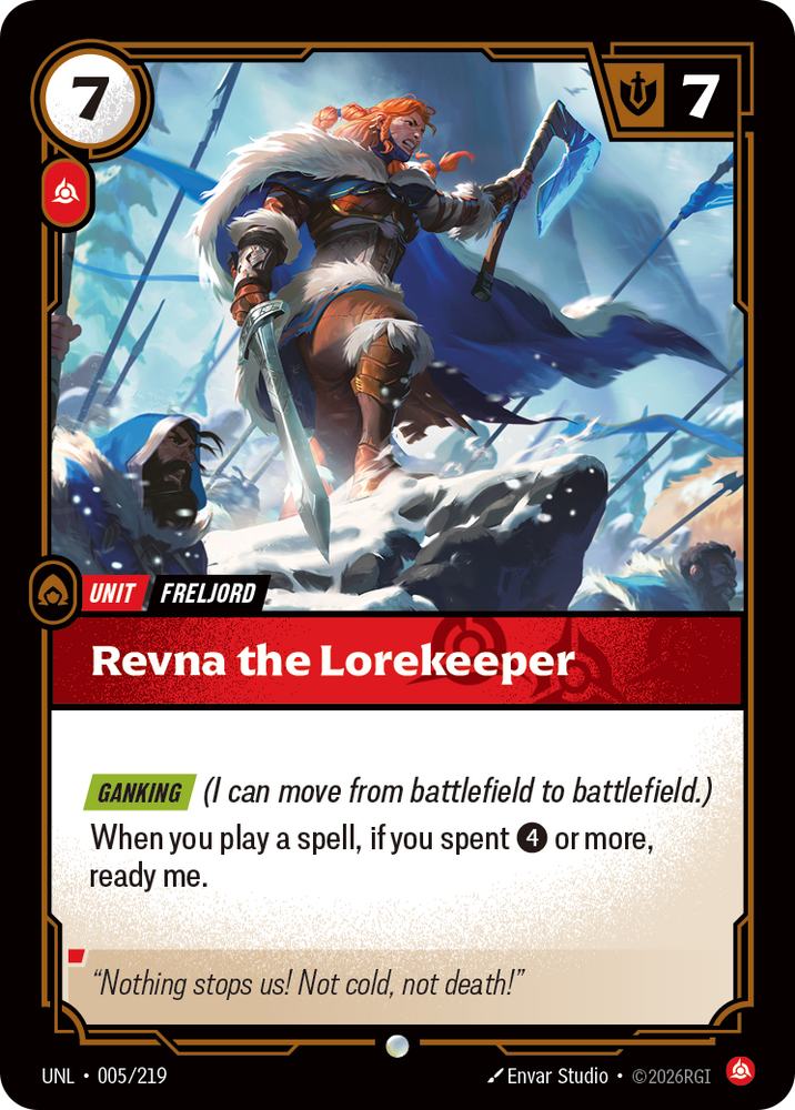 Revna the Lorekeeper (Foil) - Unleashed (005/219)