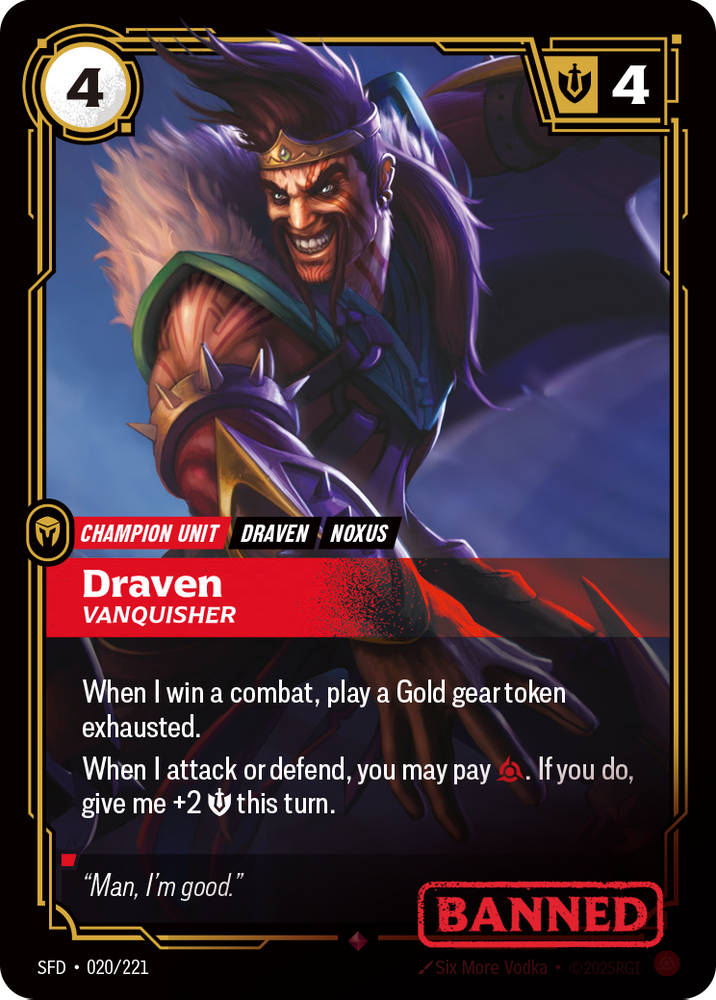 Draven, Vanquisher (Foil) - Spiritforged #20