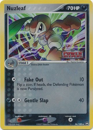 Pokemon | Nuzleaf (36/108) (Stamped) [EX: Power Keepers] | The Nerd Merchant