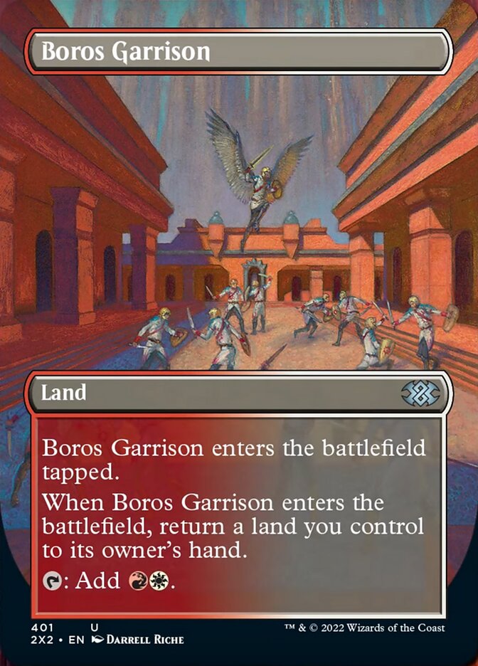 Magic | Boros Garrison (Borderless Alternate Art) [Double Masters 2022] | The Nerd Merchant