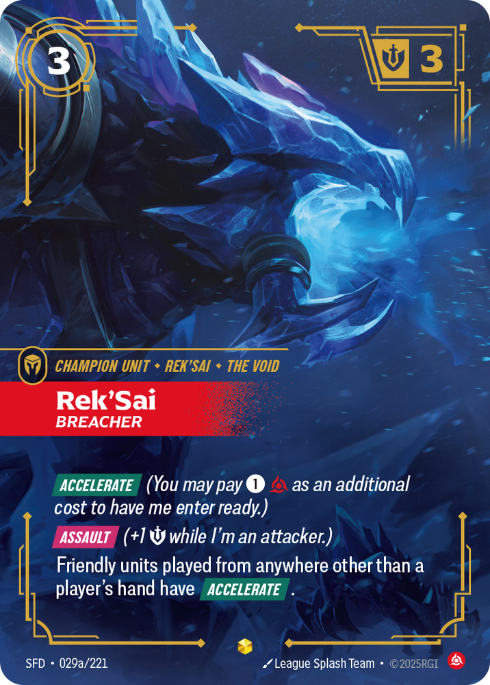 Rek'Sai, Breacher (Alt Foil) - Spiritforged #29