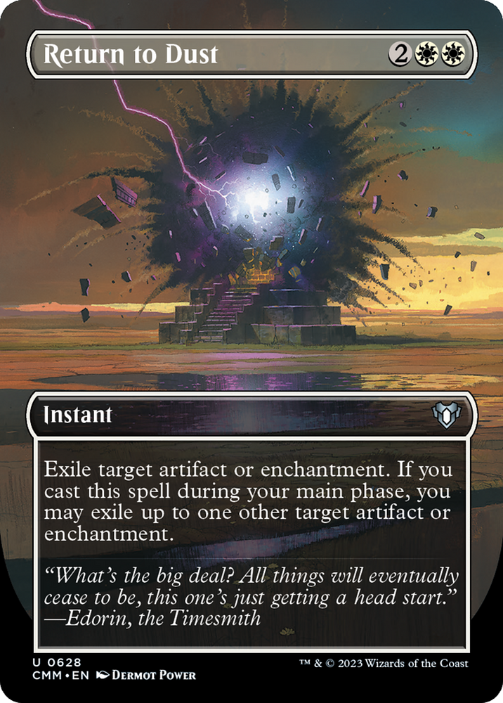 Magic | Return to Dust (Borderless Alternate Art) [Commander Masters] | The Nerd Merchant