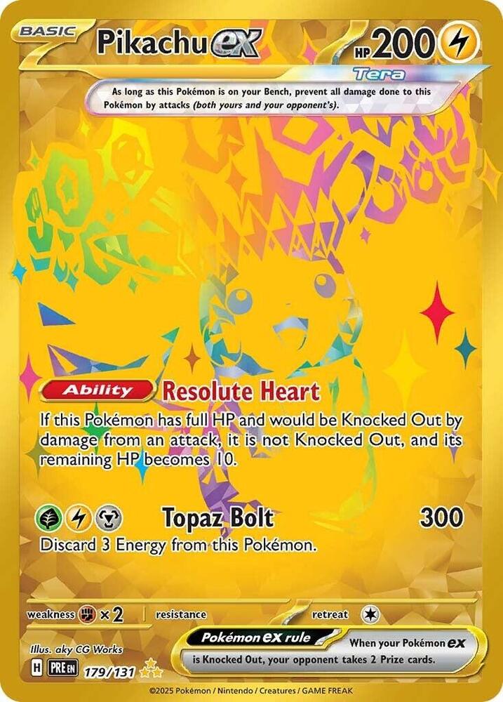 Pokemon | Pikachu ex (179/131) [Scarlet & Violet: Prismatic Evolutions] | The Nerd Merchant