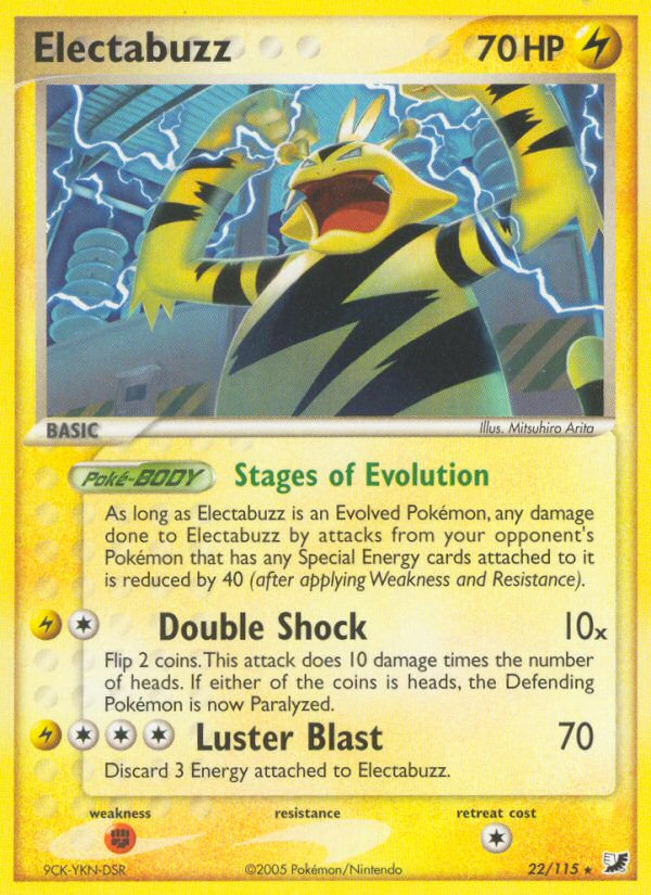 Pokemon | Electabuzz (22/115) [EX: Unseen Forces] | The Nerd Merchant