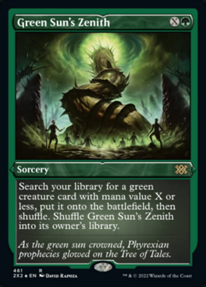 Magic | Green Sun's Zenith (Foil Etched) [Double Masters 2022] | The Nerd Merchant