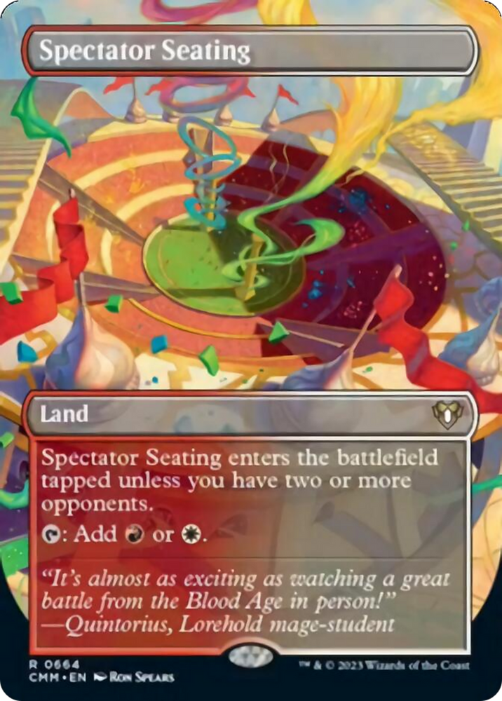 Magic | Spectator Seating (Borderless Alternate Art) [Commander Masters] | The Nerd Merchant