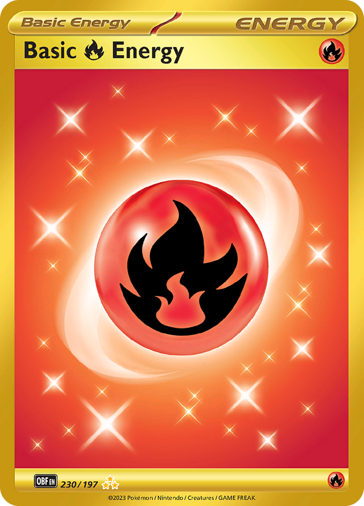Pokemon | Basic Fire Energy (230/197) [Scarlet & Violet: Obsidian Flames] | The Nerd Merchant