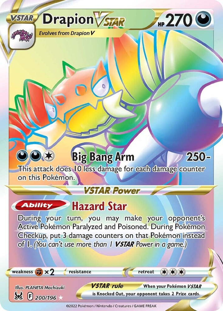 Pokemon | Drapion VSTAR (200/196) [Sword & Shield: Lost Origin] | The Nerd Merchant