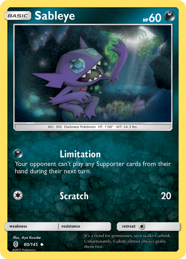Pokemon | Sableye (80/145) [Sun & Moon: Guardians Rising] | The Nerd Merchant