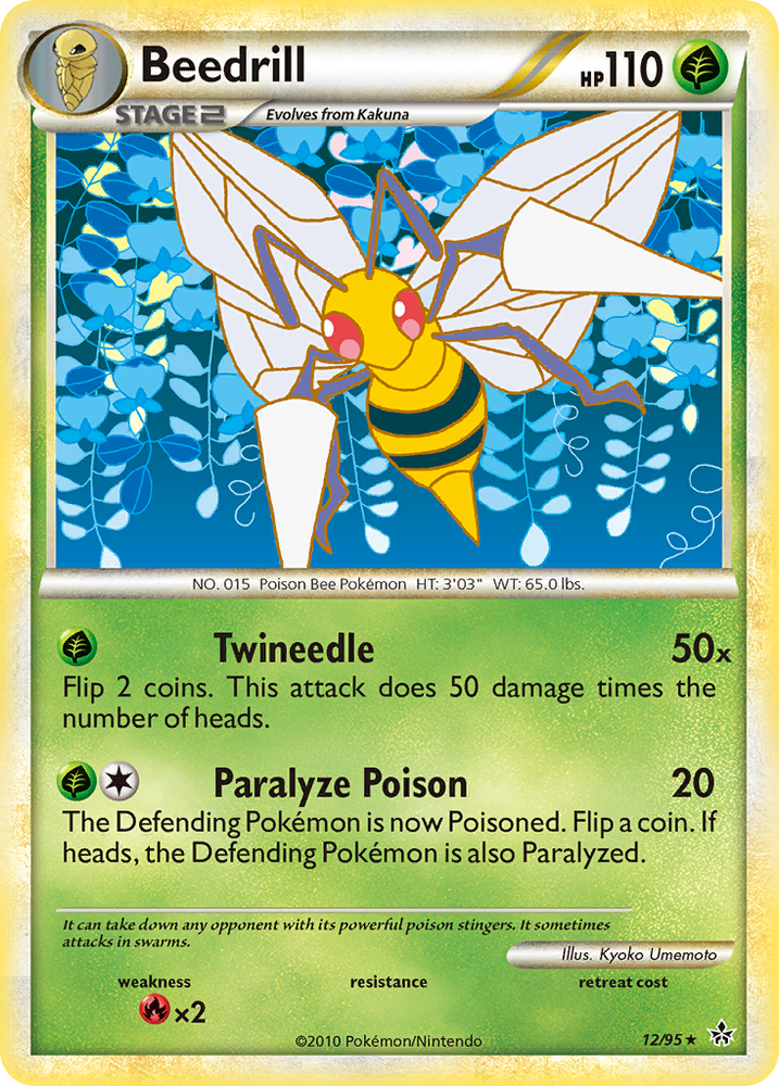 Pokemon | Beedrill (12/95) [HeartGold & SoulSilver: Unleashed] | The Nerd Merchant
