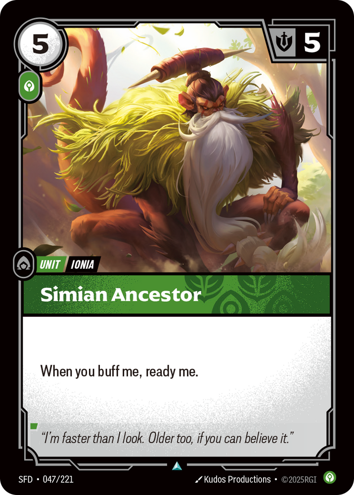 Simian Ancestor (Foil) - Spiritforged #47