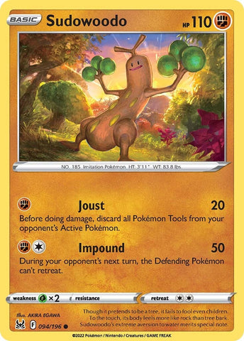Pokemon | Sudowoodo (094/196) [Sword & Shield: Lost Origin] | The Nerd Merchant