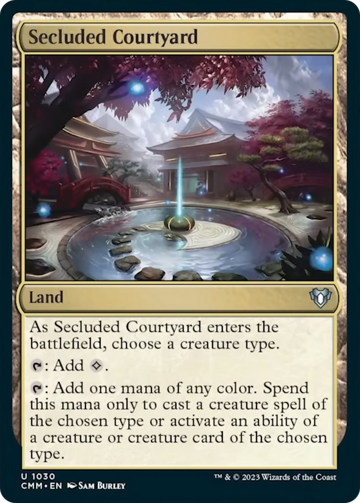 Magic | Secluded Courtyard [Commander Masters] | The Nerd Merchant
