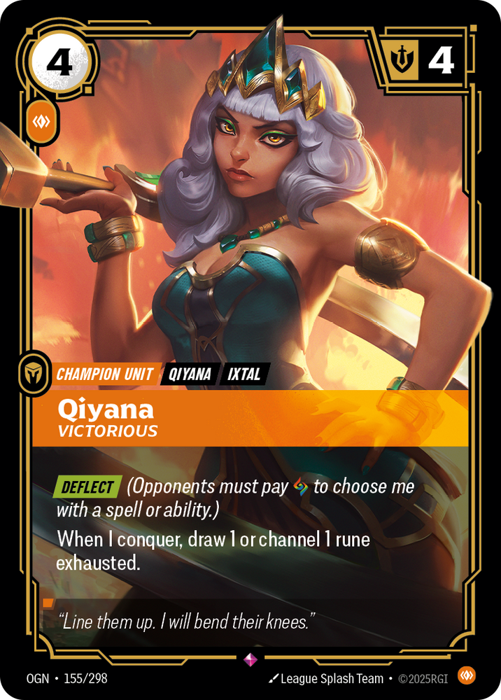 Qiyana, Victorious (Foil) - Origins #155