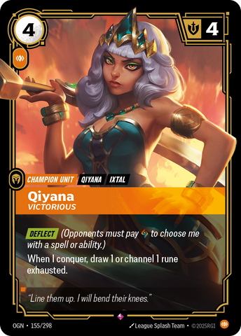 Qiyana, Victorious (Foil) - Origins #155