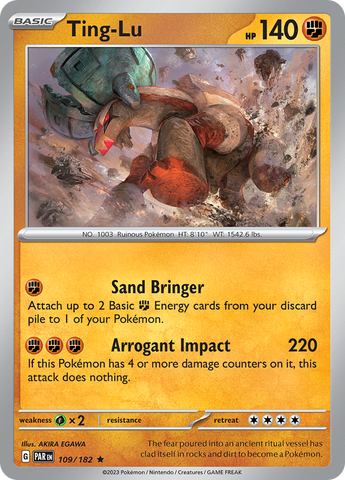 Pokemon | Ting-Lu (109/182) [Scarlet & Violet: Paradox Rift] | The Nerd Merchant