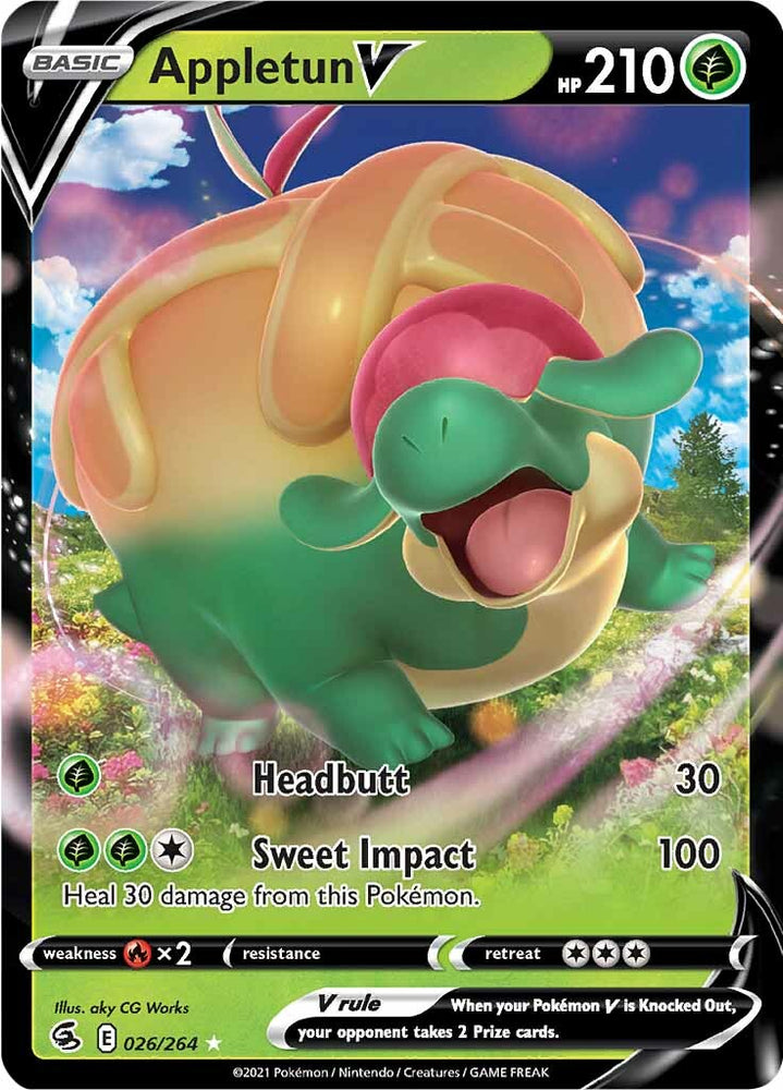 Pokemon | Appletun V (026/264) [Sword & Shield: Fusion Strike] | The Nerd Merchant
