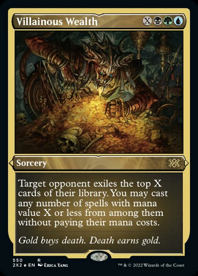 Magic | Villainous Wealth (Foil Etched) [Double Masters 2022] | The Nerd Merchant