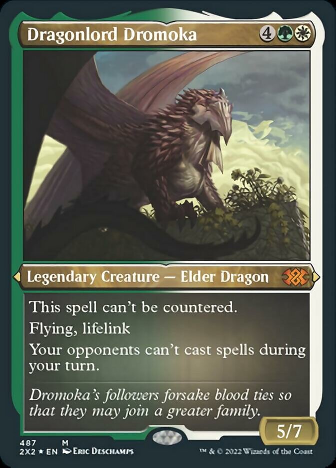 Magic | Dragonlord Dromoka (Foil Etched) [Double Masters 2022] | The Nerd Merchant