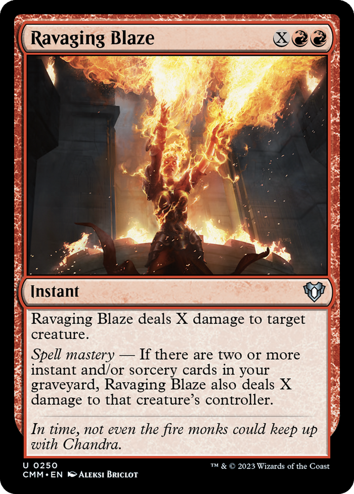 Magic | Ravaging Blaze [Commander Masters] | The Nerd Merchant