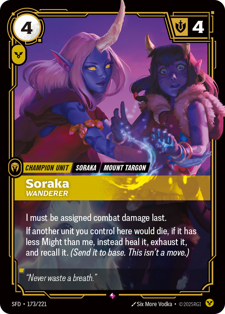 Soraka, Wanderer (Foil) - Spiritforged #173