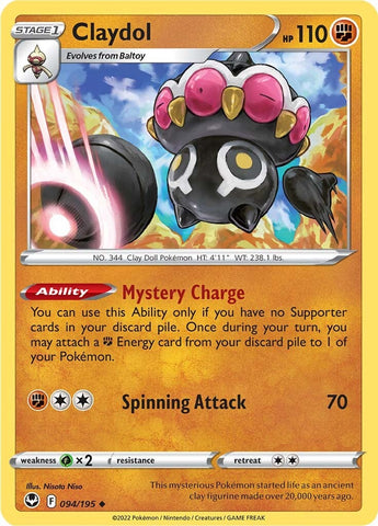 Pokemon | Claydol (094/195) [Sword & Shield: Silver Tempest] | The Nerd Merchant