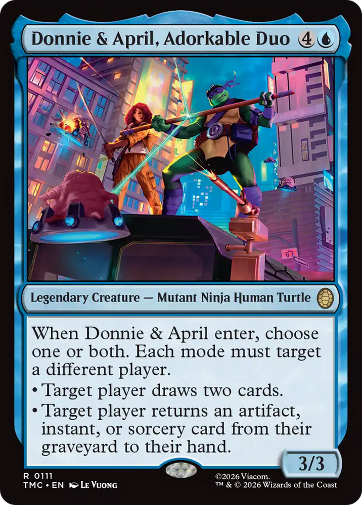 Magic | Donnie & April, Adorkable Duo [Teenage Mutant Ninja Turtles Commander] | The Nerd Merchant