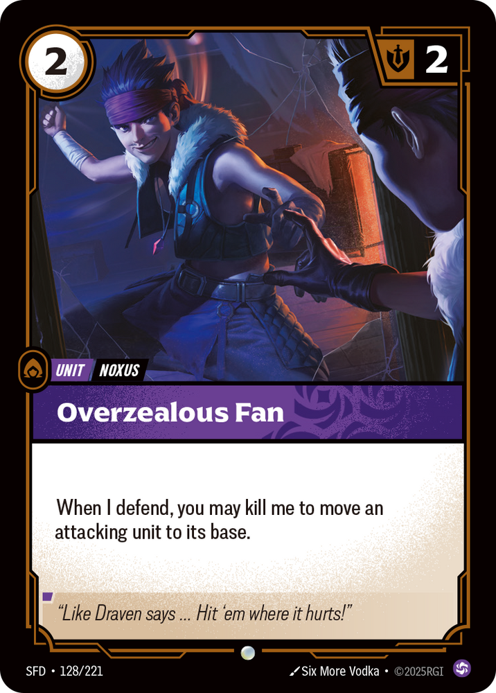 Overzealous Fan (Foil) - Spiritforged #128